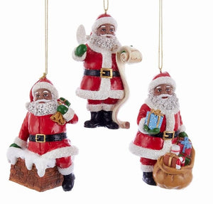 Assorted African Santa Ornament, INDIVIDUALLY SOLD