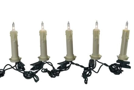 Candle Clip on Lights, Set Of 10