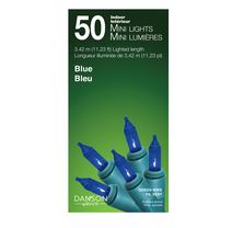 50 Blue Incandescent Mini Lights