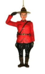 Canadian Mountie Ornament: Woman