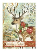 Reindeer Christmas Cards Box Of 12