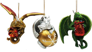 Assorted Dragon Ornament, INDIVIDUALLY SOLD