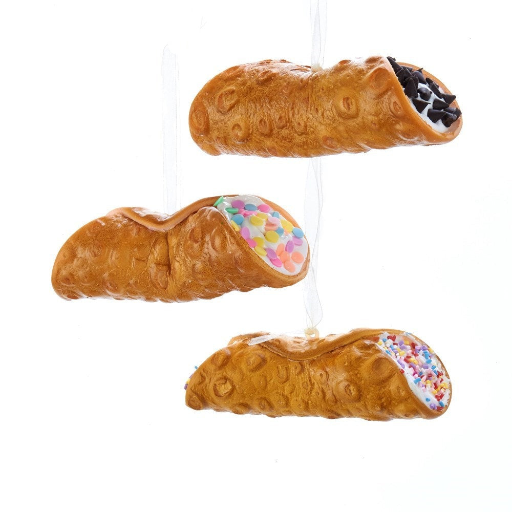 Assorted Cannoli Ornament, INDIVIDUALLY SOLD