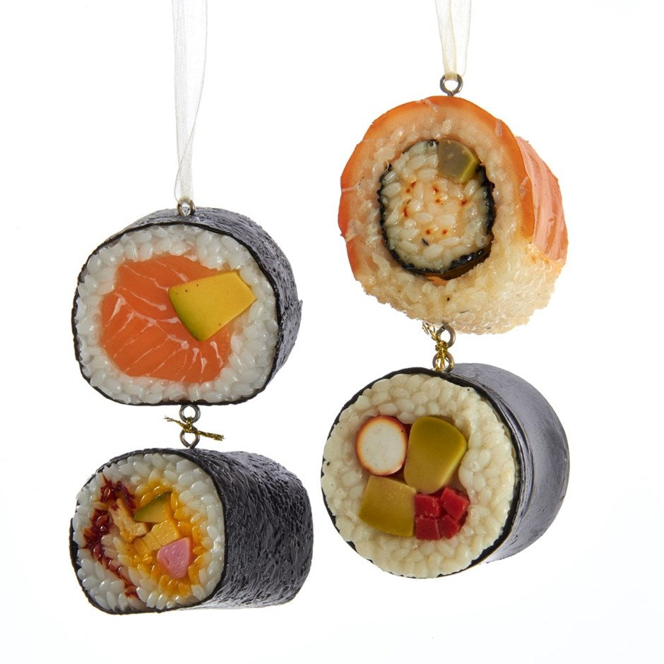 Assorted Dangle Sushi Rolls Ornament, INDIVIDUALLY SOLD