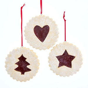 Assorted Linzer Cookie Ornament, INDIVIDUALLY SOLD