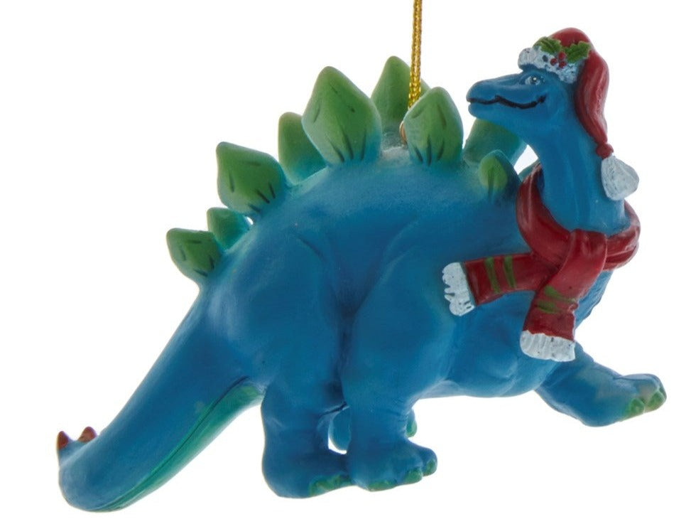 Blue Dinosaur Ornament