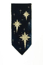 Dark Blue With Stars Table Runner