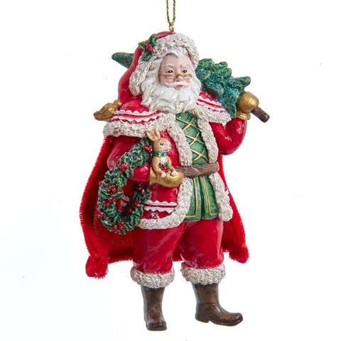 Santa With Cloak Ornament