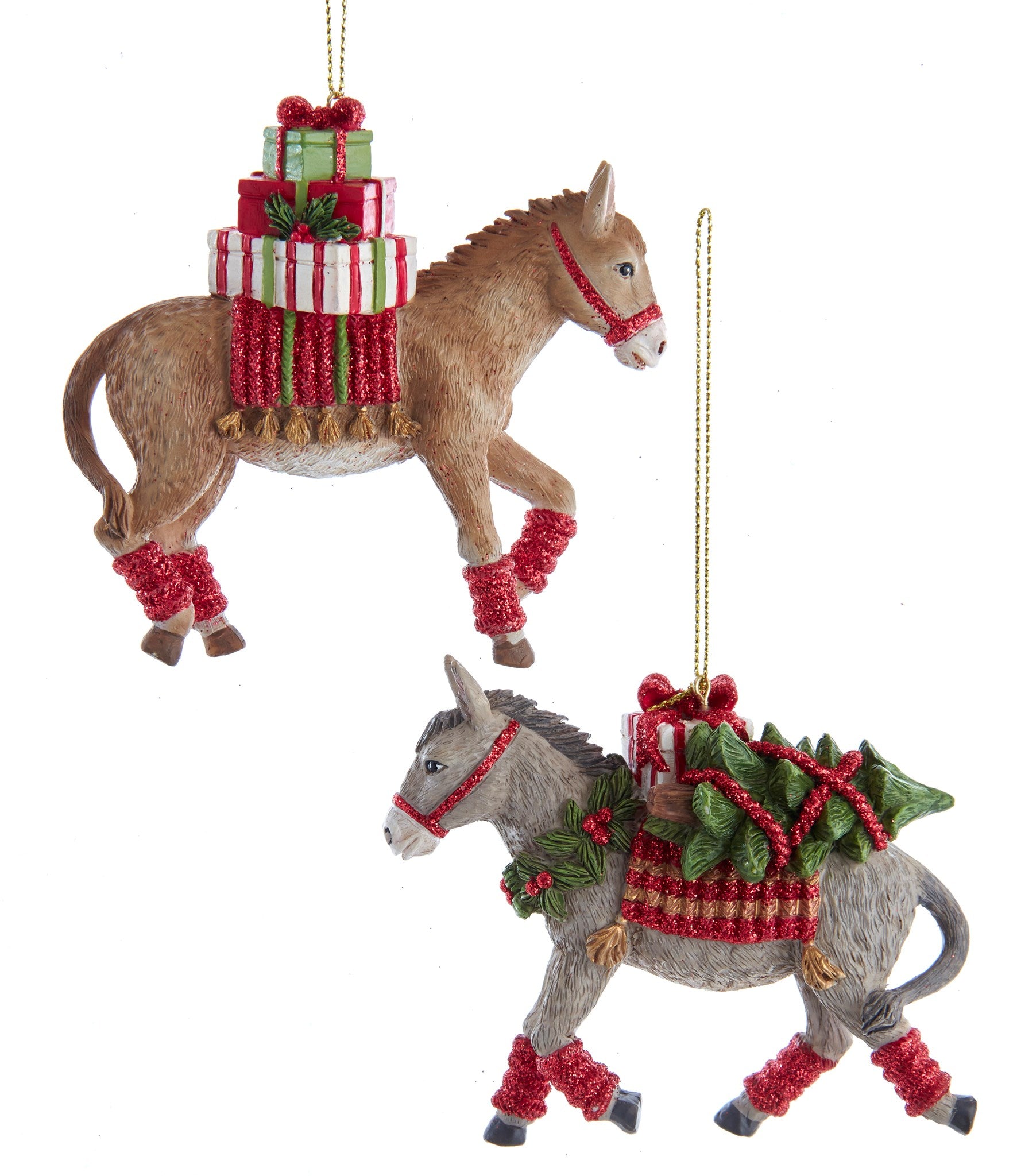 Assorted Donkey Ornament, INDIVIDUALLY SOLD