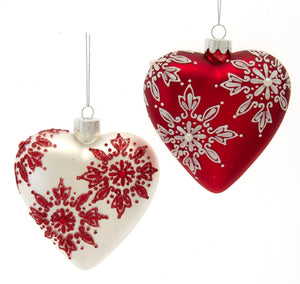 Assorted Heart Ornament, INDIVIDUALLY SOLD