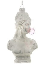 Grey Bust With Bubble Gum Ornament
