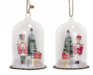 Assorted Nutcracker Dome Ornament, INDIVIDUALLY SOLD