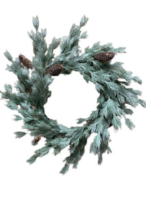 26" Glittered Pine Wreath