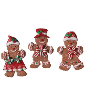 Assorted Gingerbread People Ornament, INDIVIDUALLY SOLD