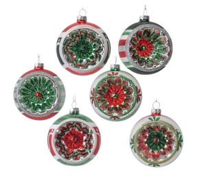 Assorted Red And Green Reflector Ball