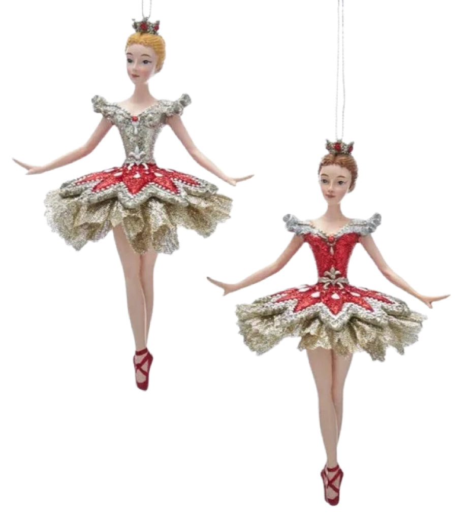 Assorted Ballerina Ornament. INDIVIDUALLY SOLD
