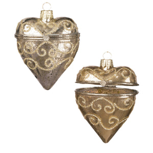 Assorted Heart Box Ornament, INDIVIDUALLY SOLD