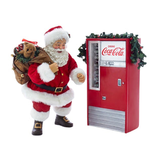 Possible Dreams: Coca Cola Santa With Coke Machine Figurine