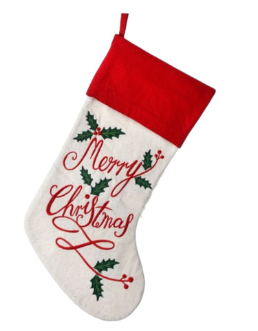 20" Embroidered Stocking
