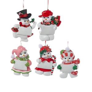 Assorted Snow Children Ornaments, INDIVIDUALLY SOLD