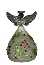 4" LED Angel Holding Heart Ornament