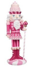 Pink Candy Nutcracker Figurine