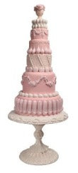Pink Tiered Cake Figurine