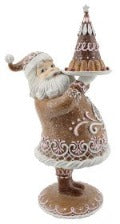 Gingerbread Santa With Dessert Figurine