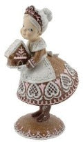Gingerbread Mrs. Claus With Dessert Figurine