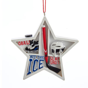 Hockey Star Ornament