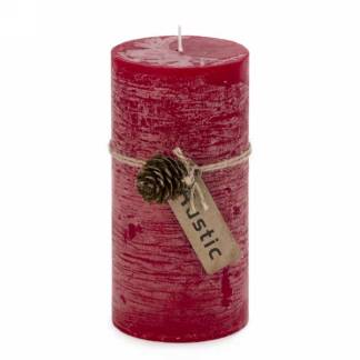 3.5" X 5.5" Pillar Candle: Rustic Berry