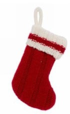 6" Red Stocking Ornament