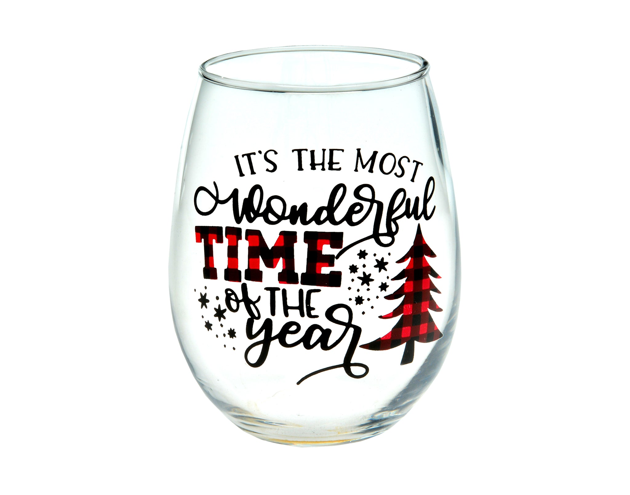 It's The Most Wonderful Time Of The Year Stemless Wine Glass