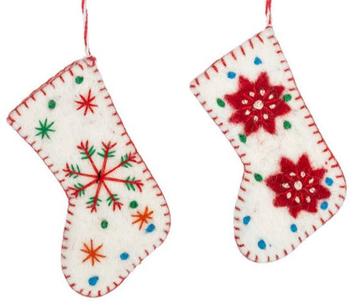 Assorted Mini Stocking Ornament, INDIVIDUALLY SOLD
