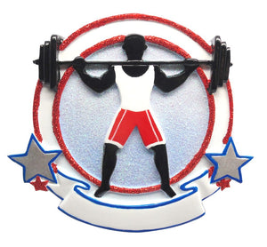 Weightlifting Ornament