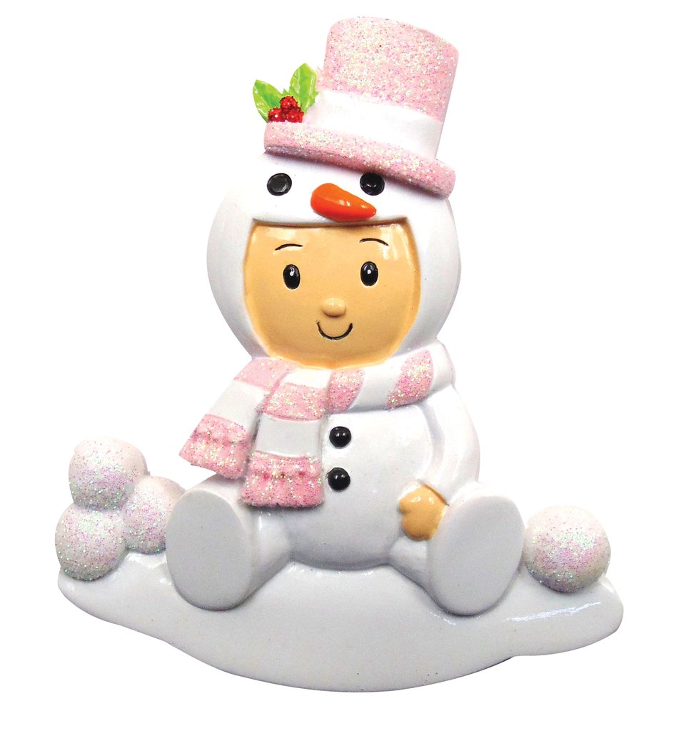 Baby's First Girl In Snowsuit Ornament