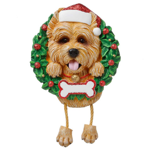 Dog In Wreath: Cairn Terrier