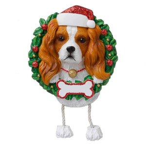 Dog In Wreath: King Charles