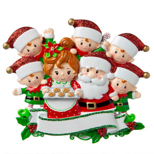 Mr. And Mrs. Claus  Family Of 7 Ornament
