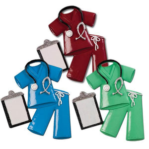 Assorted Scrubs Ornament, INDIVIDUALLY SOLD