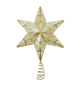 15" 6 Point Non Lit Star Tree Topper
