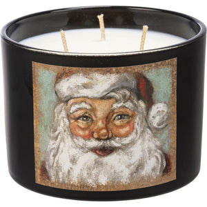 3.25" X 4.5" Santa - Jar Candle