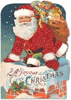 Santa Christmas Cards Box Of 12