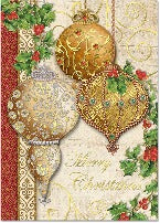 Baubles Christmas Cards Box Of 12