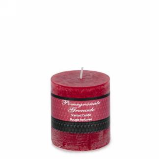 3" X 3" Pillar Candle: Red Pomegranate