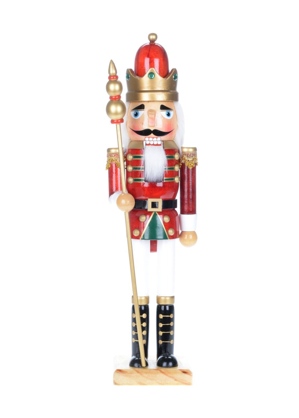 15" Red And White Nutcracker