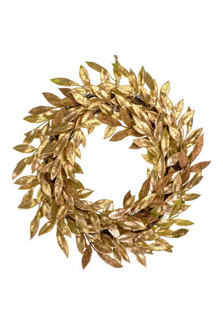 24" Copper Leaf Wreath