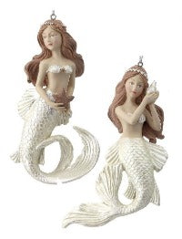 Assorted Mermaid Ornament, INDIVIDUALLY SOLD