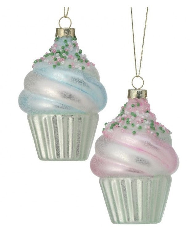 Assorted Cupcake Ornament, INDIVIDUALLY SOLD