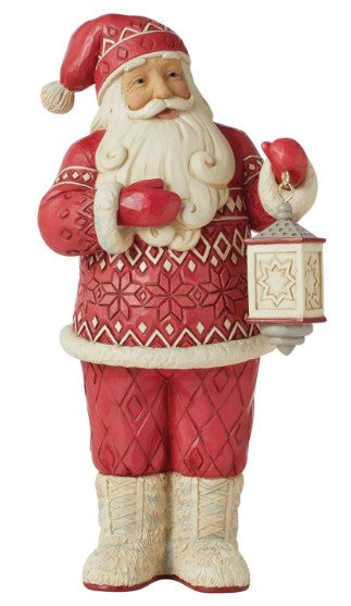 Nordic Noel Santa In Boots Figurine